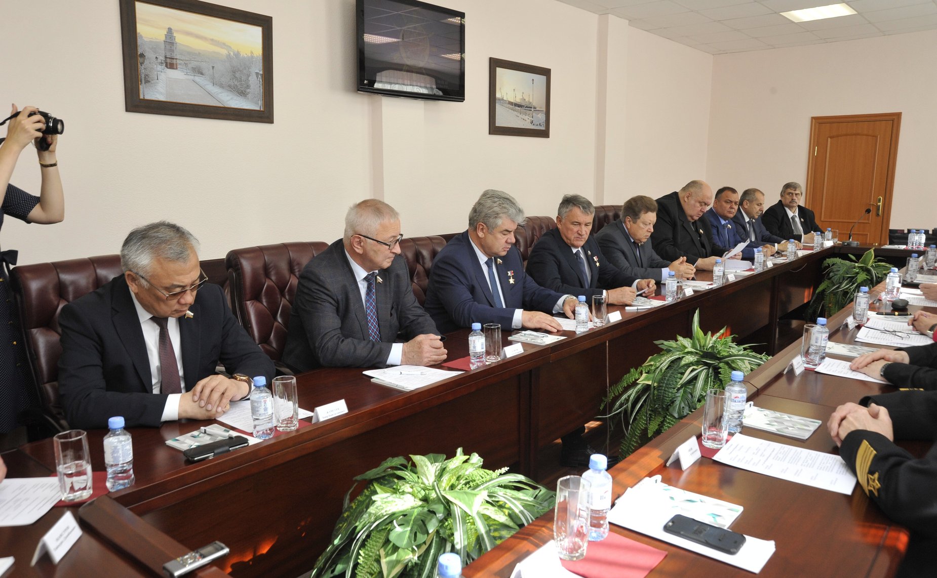 Выездное заседание Комитета СФ по обороне и безопасности в Гаджиево (Мурманская область)