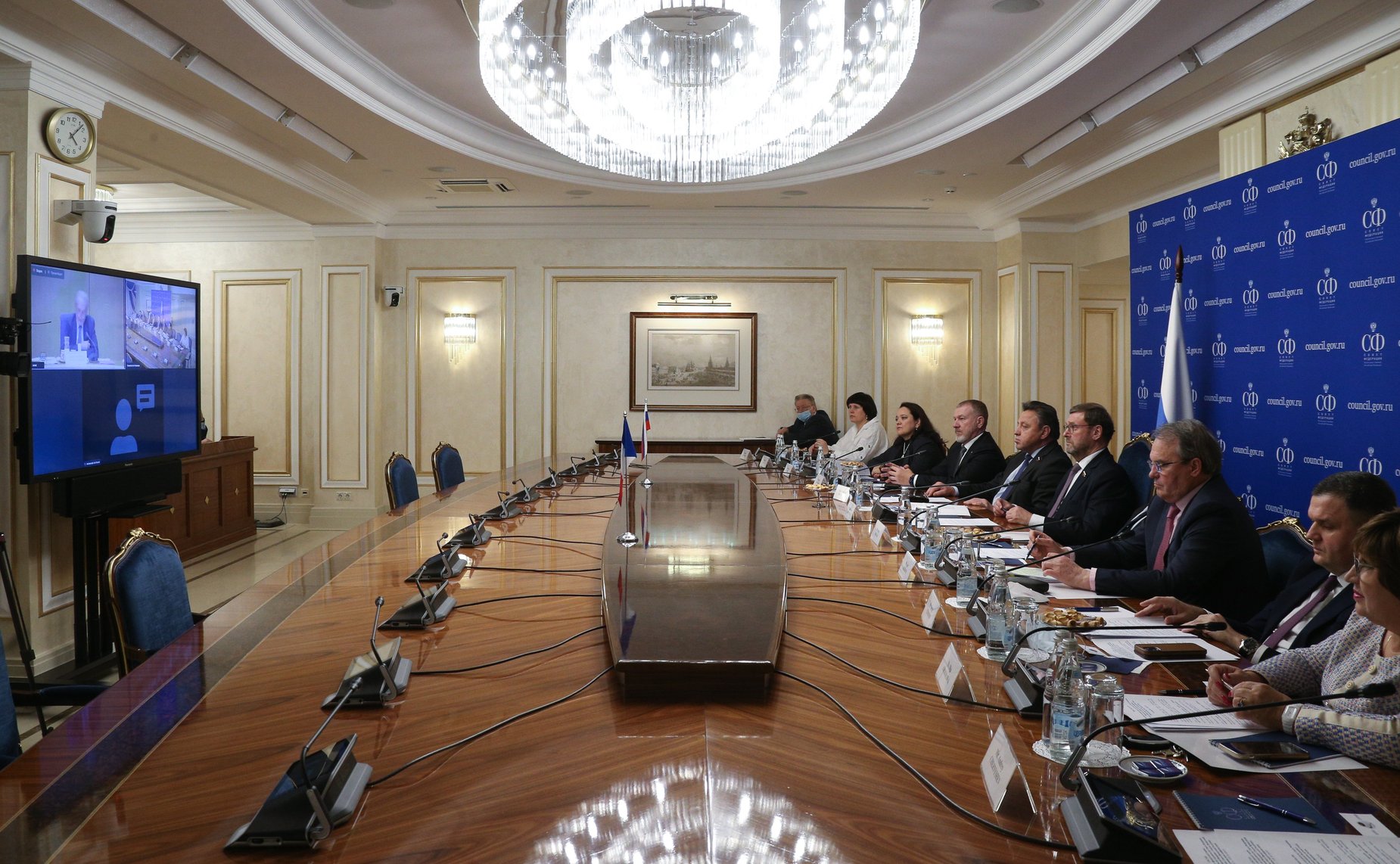 Совместное заседание группы по сотрудничеству СФ с Сенатом Французской Республики и группы дружбы Сената Французской Республики «Франция-Россия»