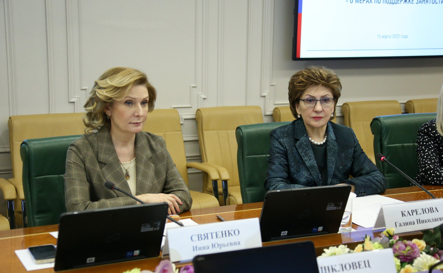 Рабочее совещание заместителя Председателя СФ Галины Кареловой по решению вопросов занятости с участием представителей Министерства труда