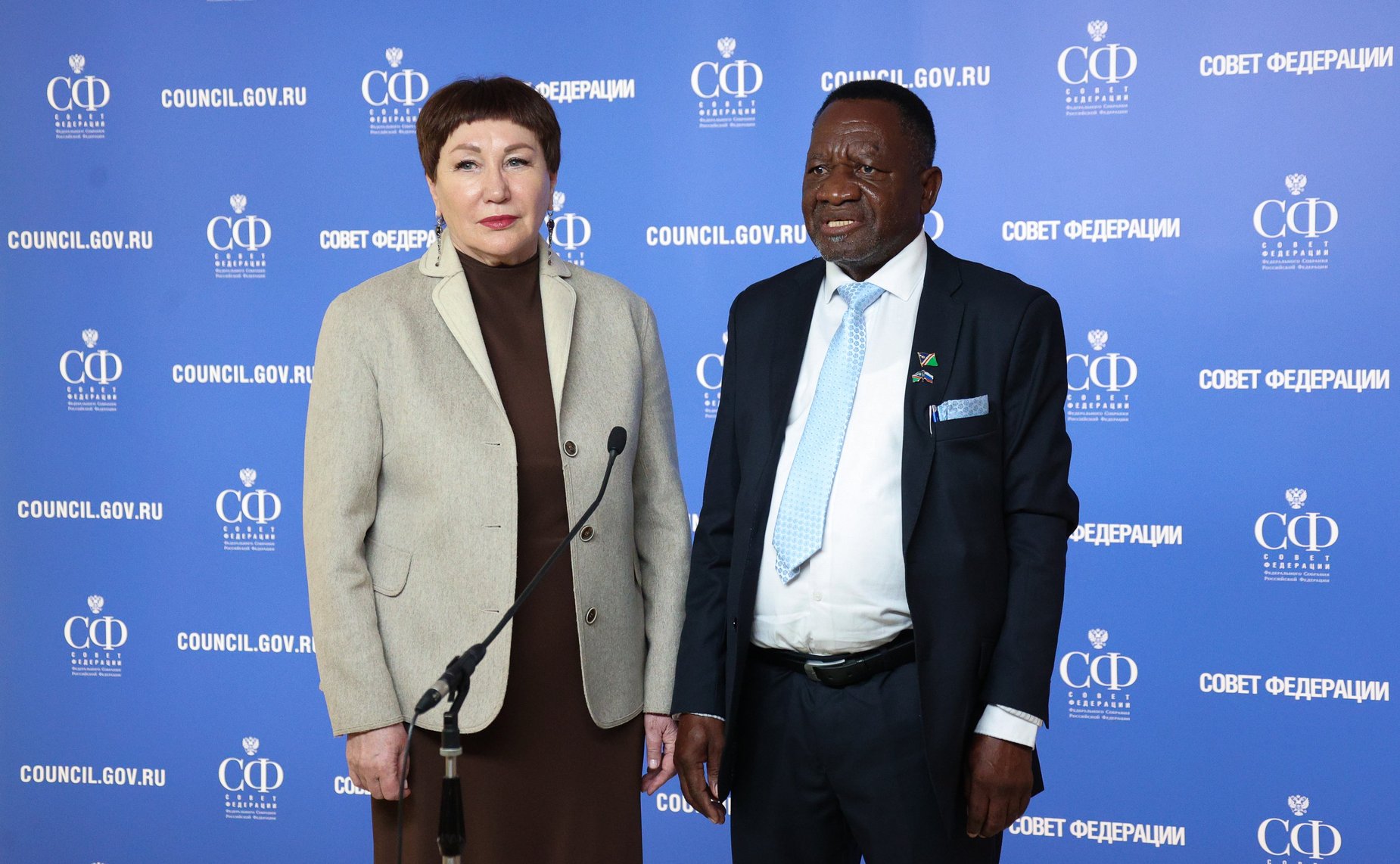 Елена Перминова встретилась с членом Постоянного комитета по вопросам государственной бюджетной отчетности и экономики Национального совета Намибии Абнером Шиконго