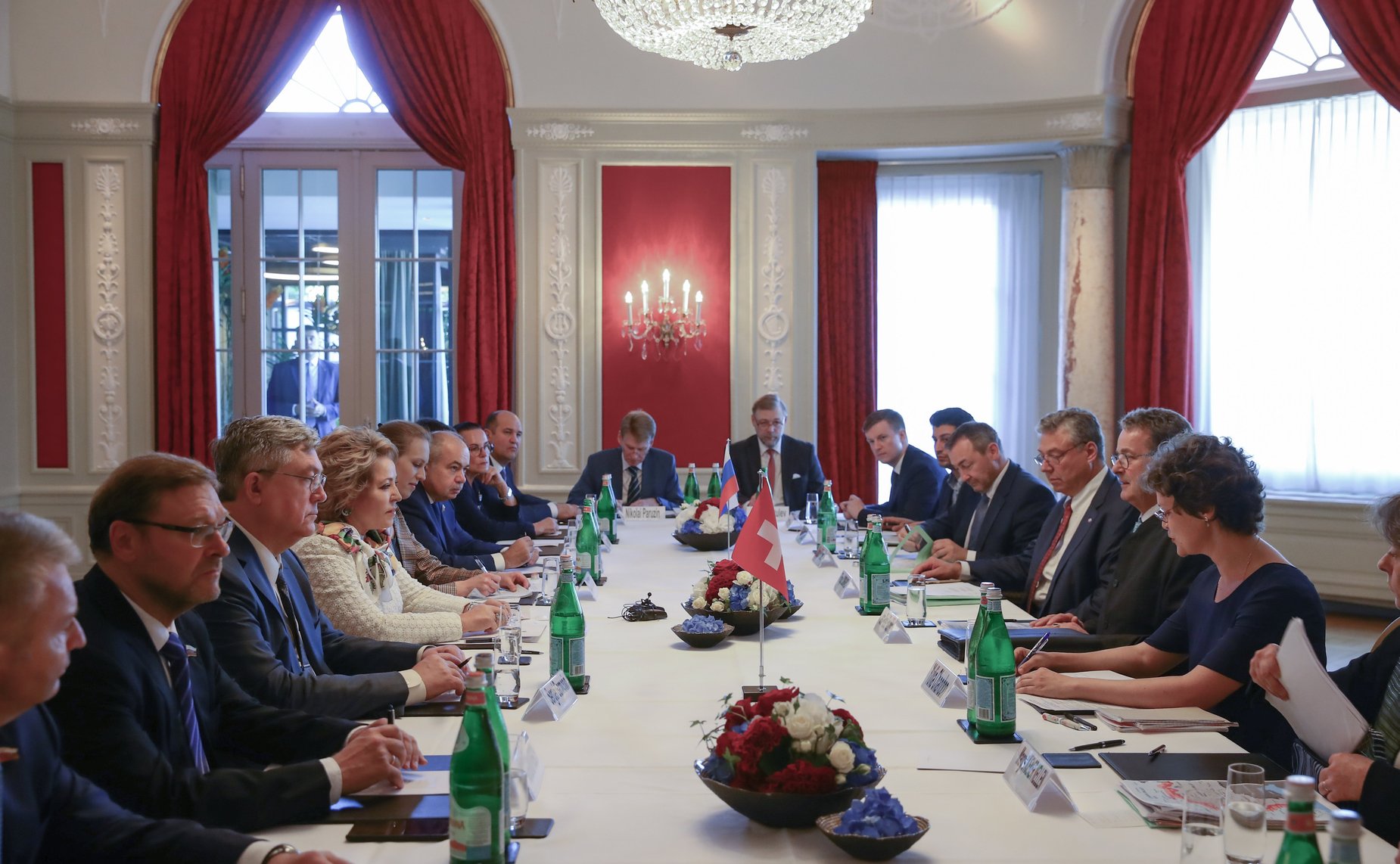 Встреча В. Матвиенко с главой Парламента Швейцарии Ж.-Р. Фурнье