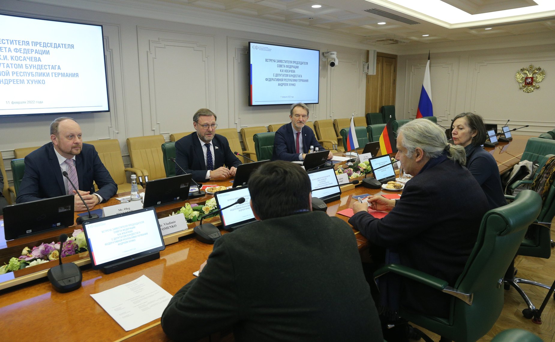 Константин Косачев провел встречу с депутатом Бундестага Федеративной Республики Германия, представителем фракции «левых» в Парламентской ассамблее Совета Европы Андреем Хунко