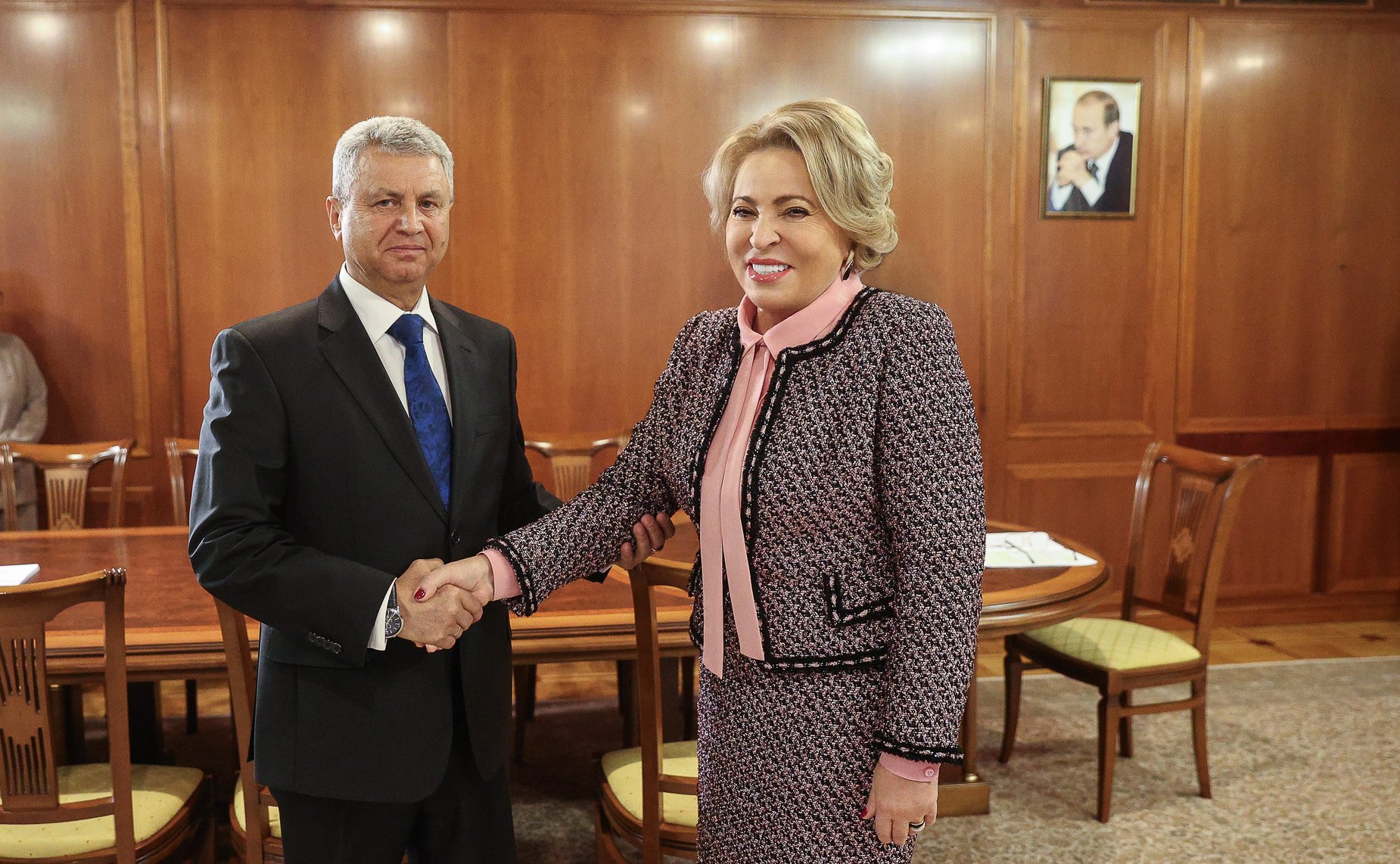 Встреча Председателя СФ Валентины Матвиенко с руководителями законодательных органов воссоединенных субъектов РФ