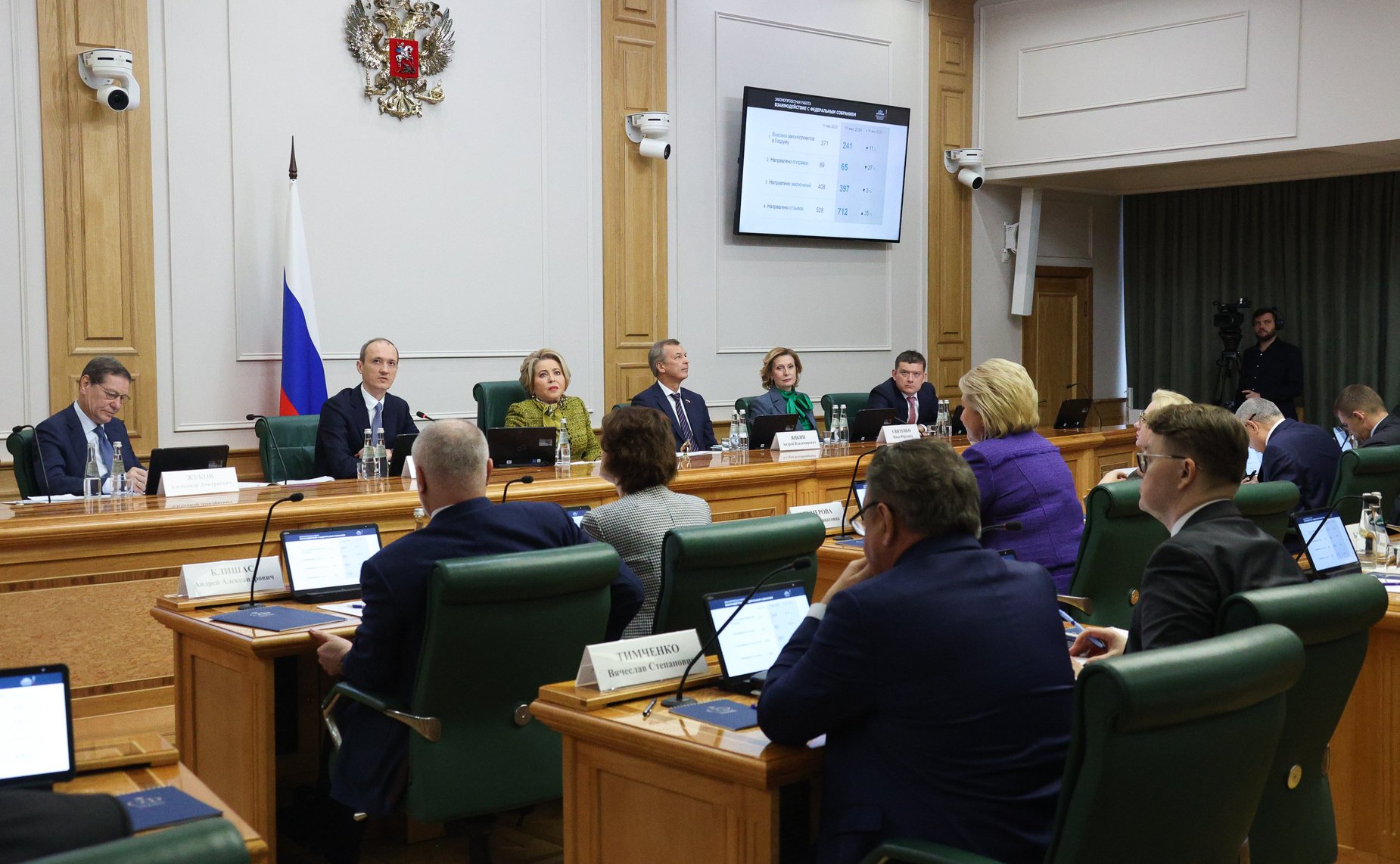 Ежегодное совещание Председателя Совета Федерации Валентины Матвиенко со статс-секретарями – заместителями руководителей федеральных органов исполнительной власти