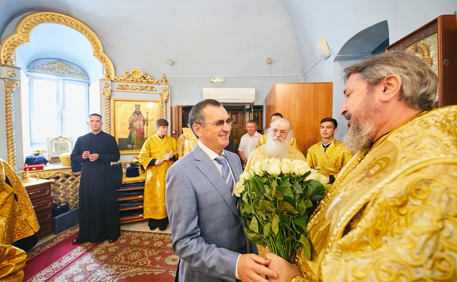 Николай Федоров посетил Свято-Троицкий мужской монастырь в городе Чебоксары