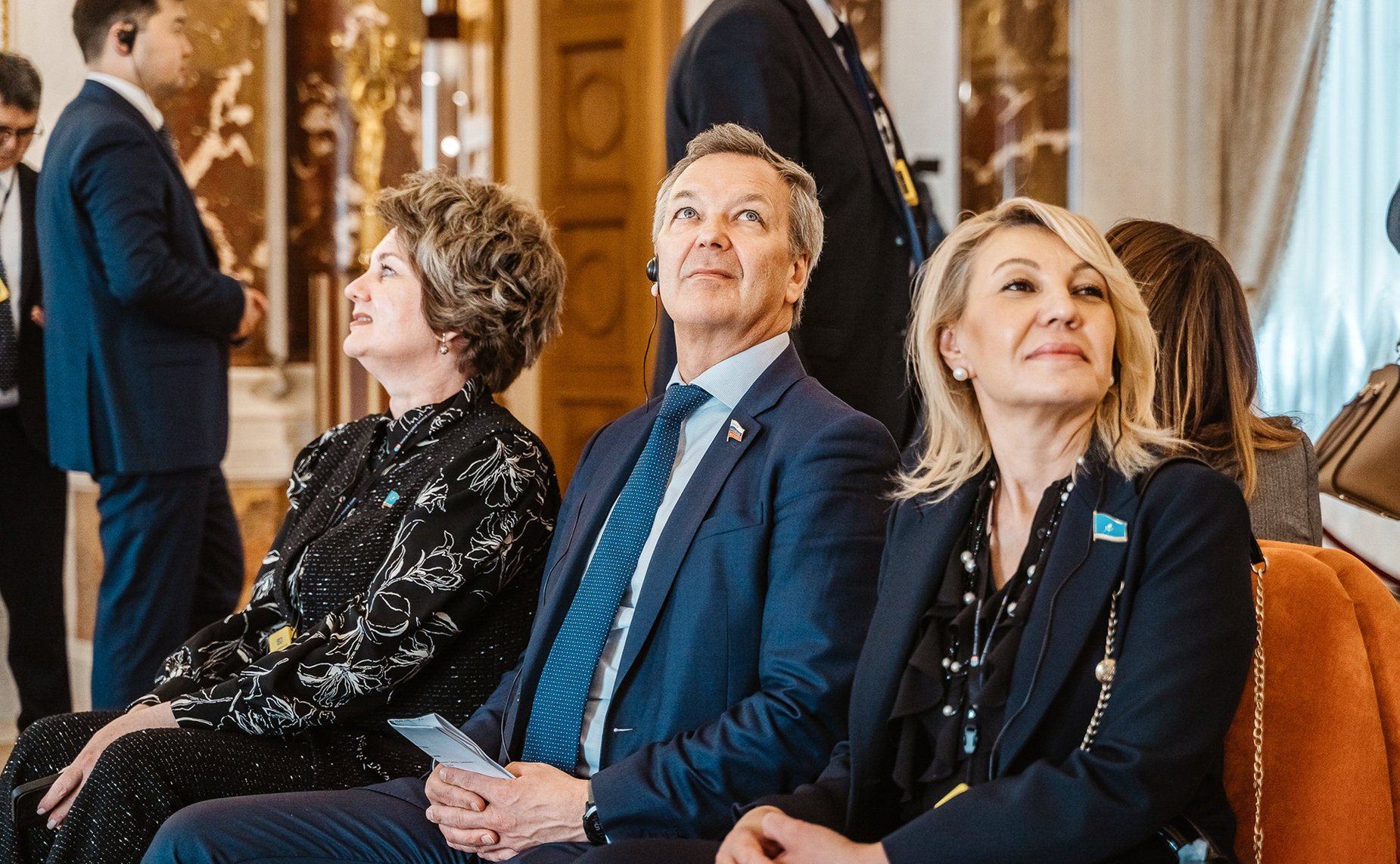 Участники 23-го заседания Комиссии по сотрудничеству между Советом Федерации и Сенатом Парламента Республики Казахстан посетили Тверской императорский путевой дворец