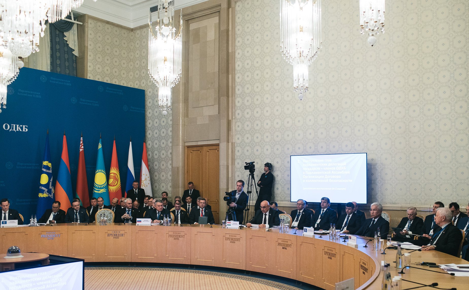 Участие делегации СФ во главе с заместителем Председателя СФ Юрием Воробьевым в заседании Совета и 16-м пленарном заседании ПА ОДКБ