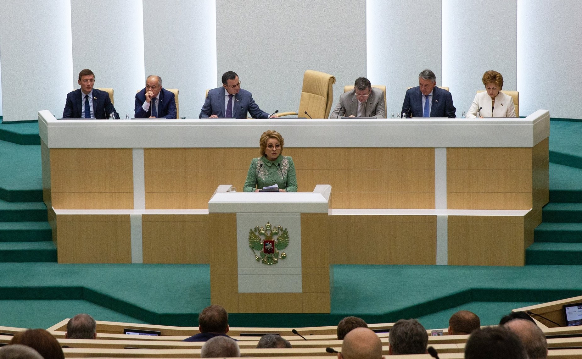 Председатель Совета Федерации Валентина Матвиенко подвела итоги весенней сессии