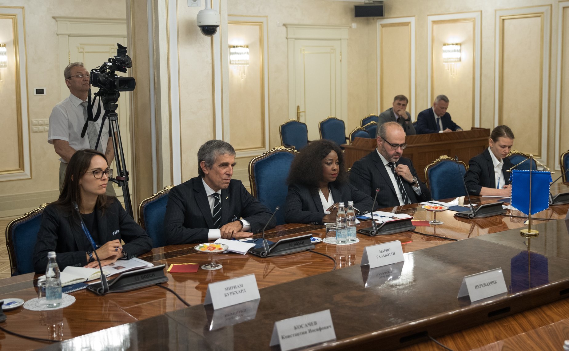 Встреча В. Матвиенко с генеральным секретарем Международной федерации футбольных ассоциаций (FIFA) Фатмой Самурой