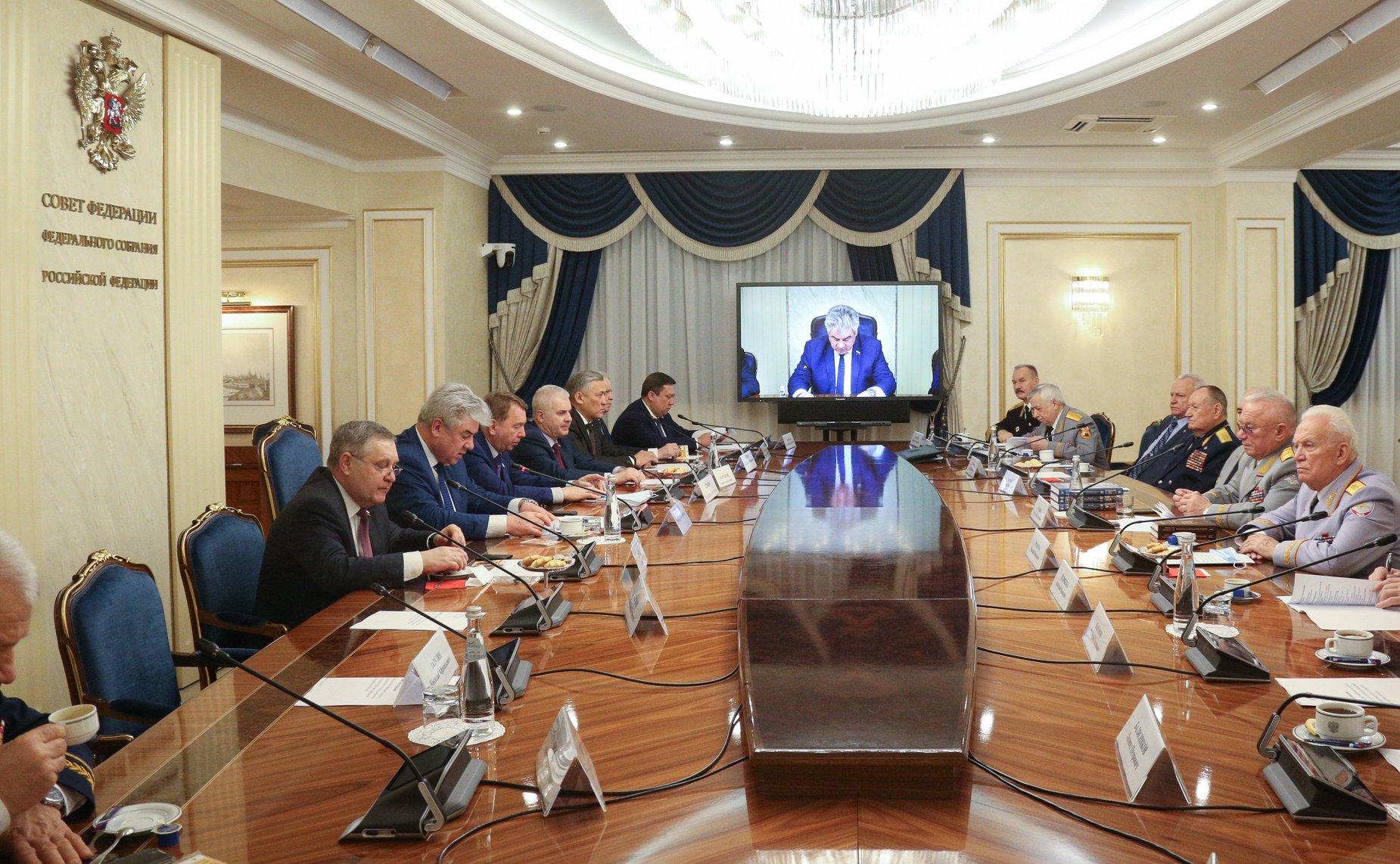 Совещание Комитета СФ по обороне и безопасности совместно с Клубом военачальников РФ, посвященное Дню Защитника Отечества