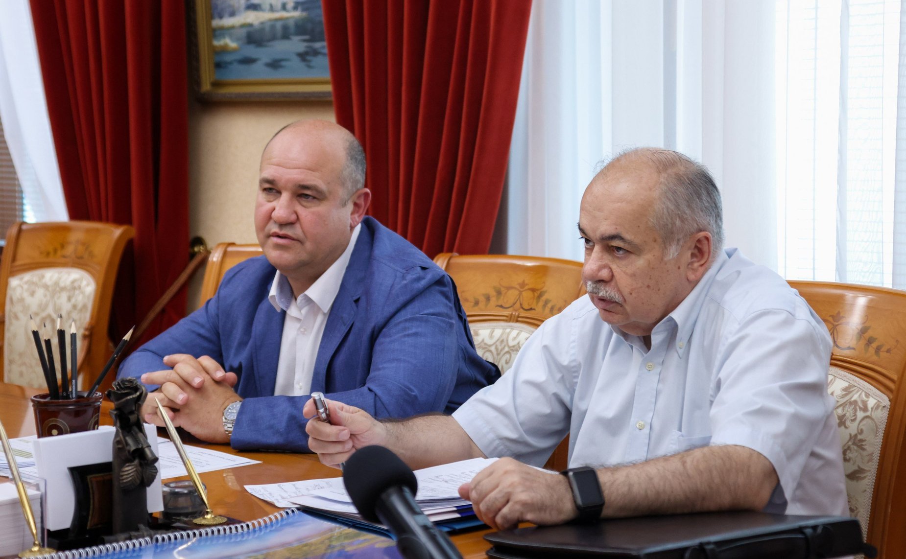 Встреча Ильяса Умаханова с главой Республики Дагестан Сергеем Меликовым