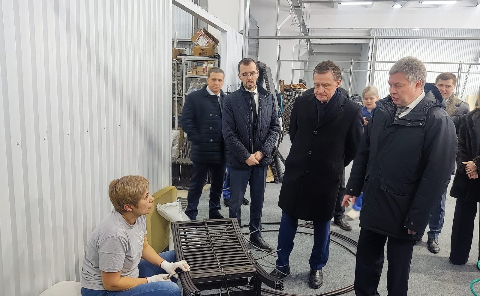 Сергей Рябухин совместно с губернатором Алексеем Русских посетили Димитровградский вентильный завод