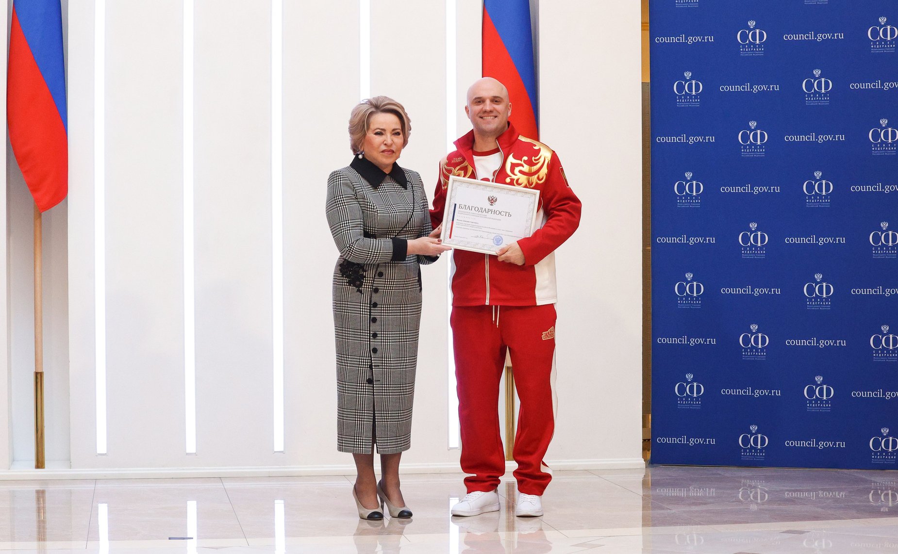 Встреча Председателя Совета Федерации Валентины Матвиенко с членами паралимпийской сборной России — победителями и призёрами ХIV Паралимпийских зимних игр 2026 года в Италии