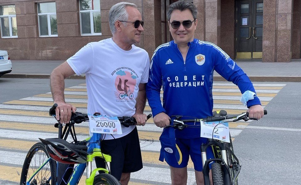 Ирек Ялалов принял участие в ежегодном велопараде «День тысячи велосипедистов» в городе Уфа