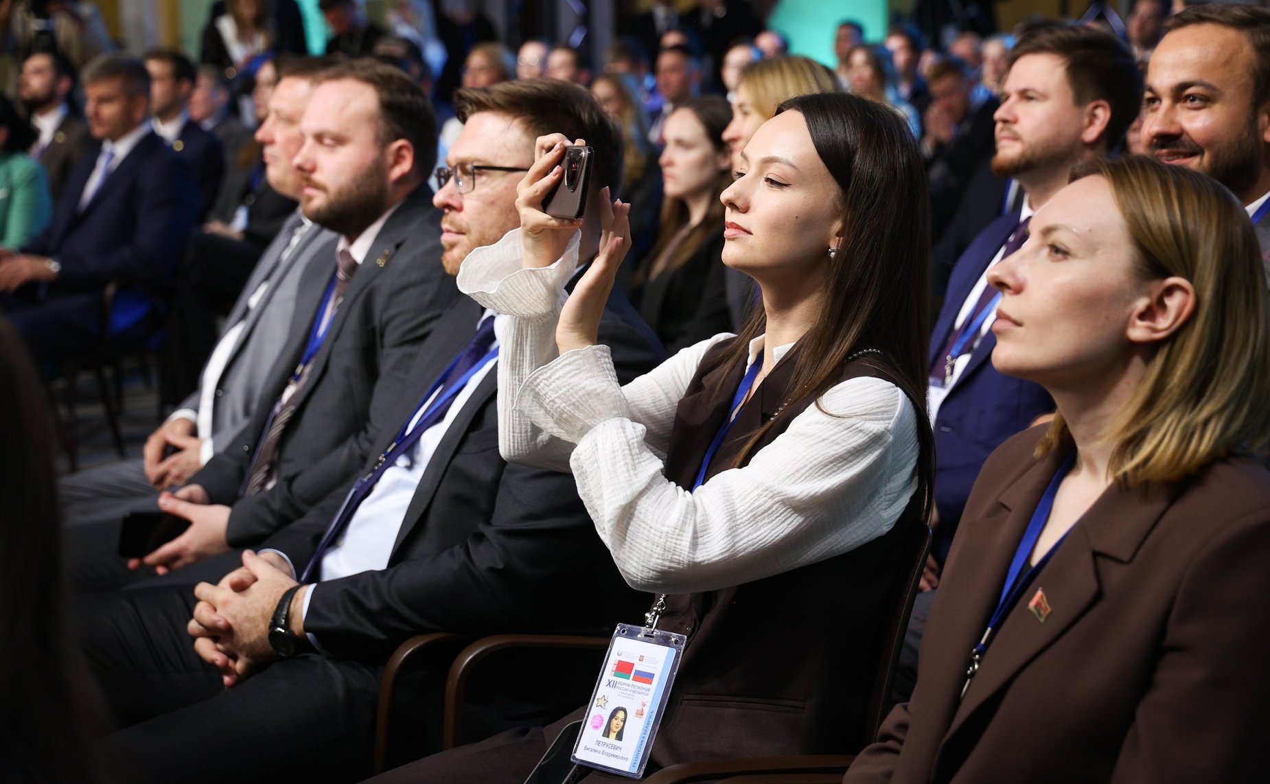 Встреча Председателя СФ Валентины Матвиенко и Председателя Совета Республики Национального собрания Республики Беларусь Натальи Кочановой с представителями молодежи России и Беларуси