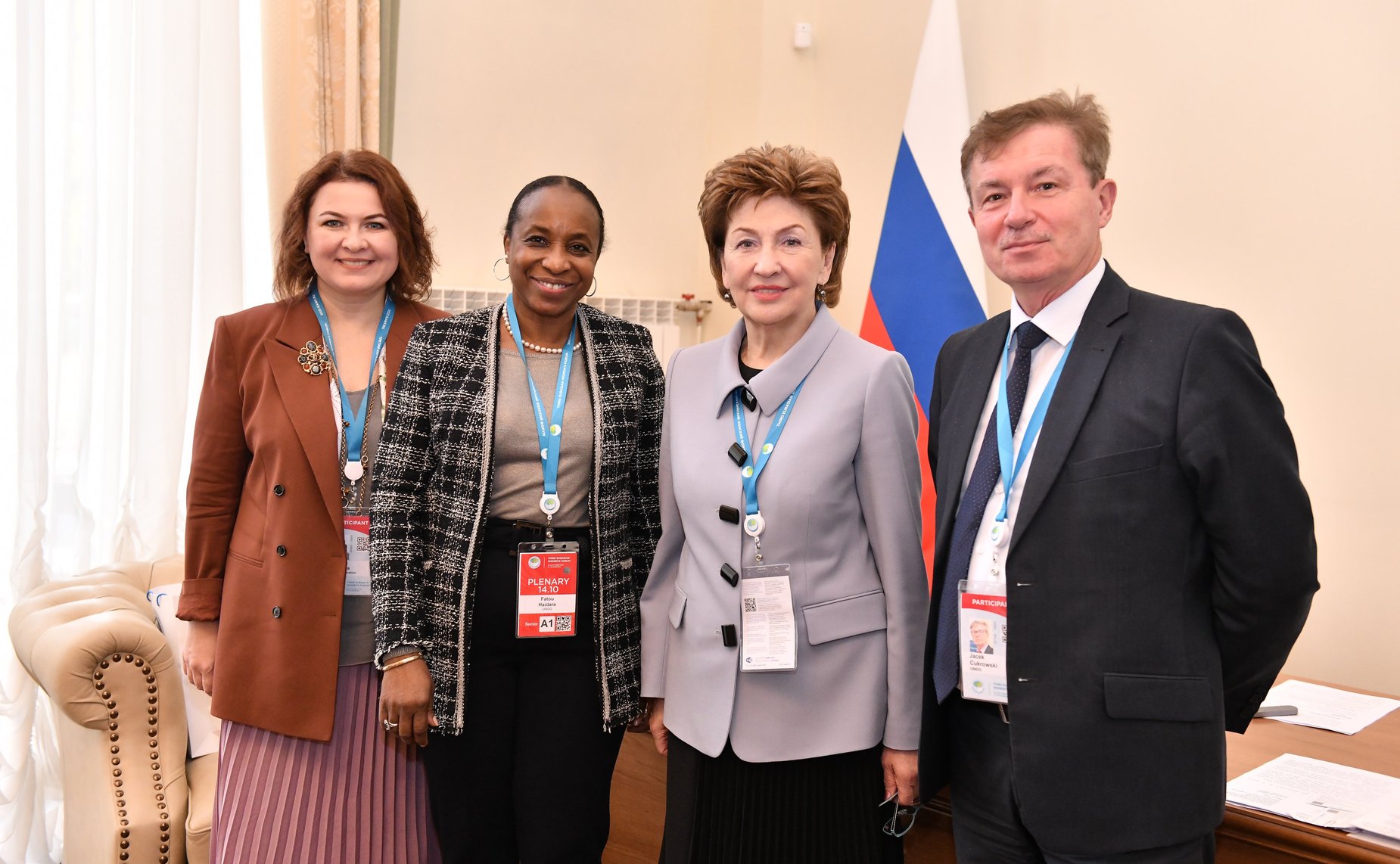 Галина Карелова встретилась «на полях» Третьего Евразийского женского форума с управляющим директором Организации Объединённых Наций по промышленному развитию (ЮНИДО) Фату Хайдара