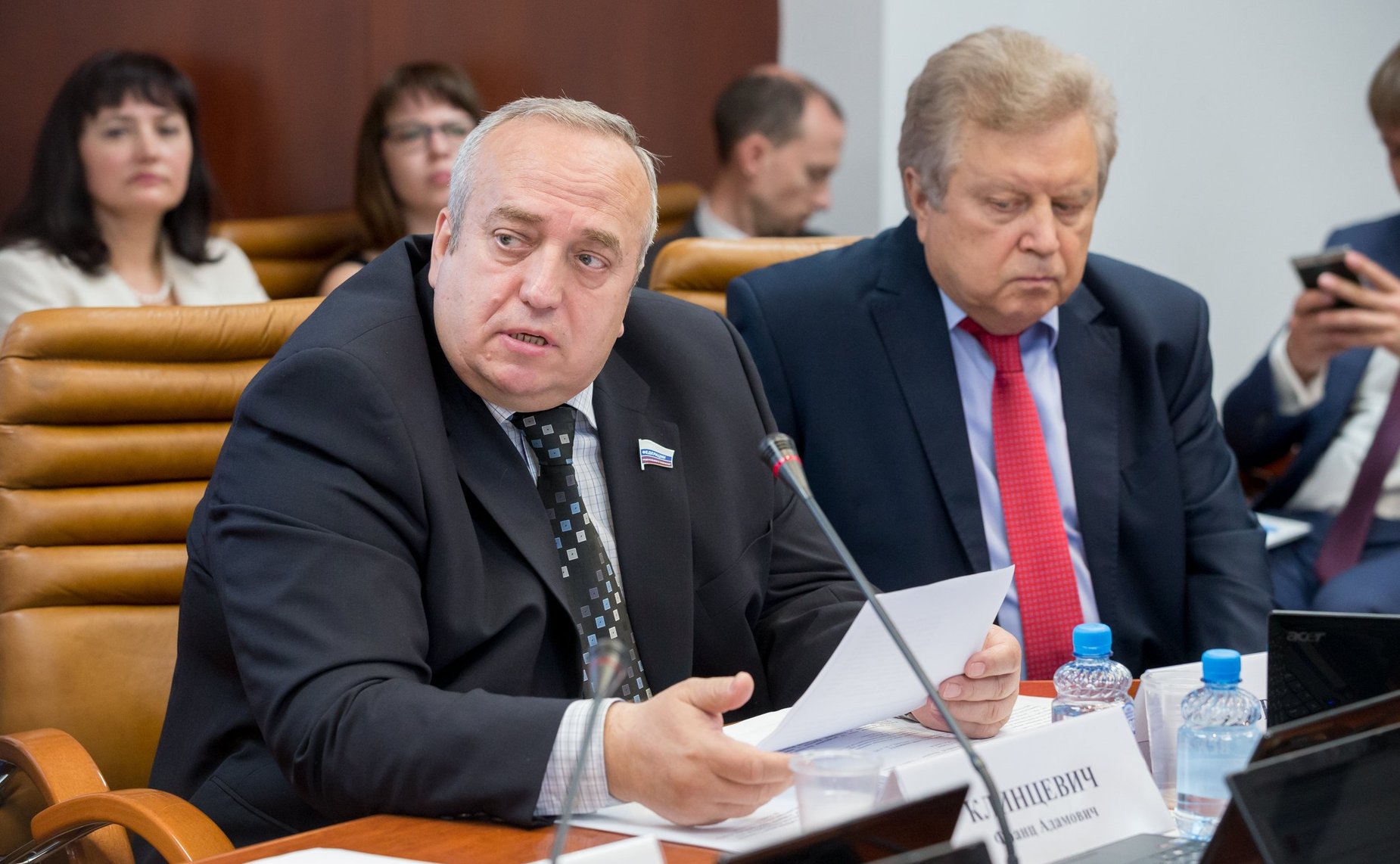 Ф. Клинцевич и Е. Серебренников