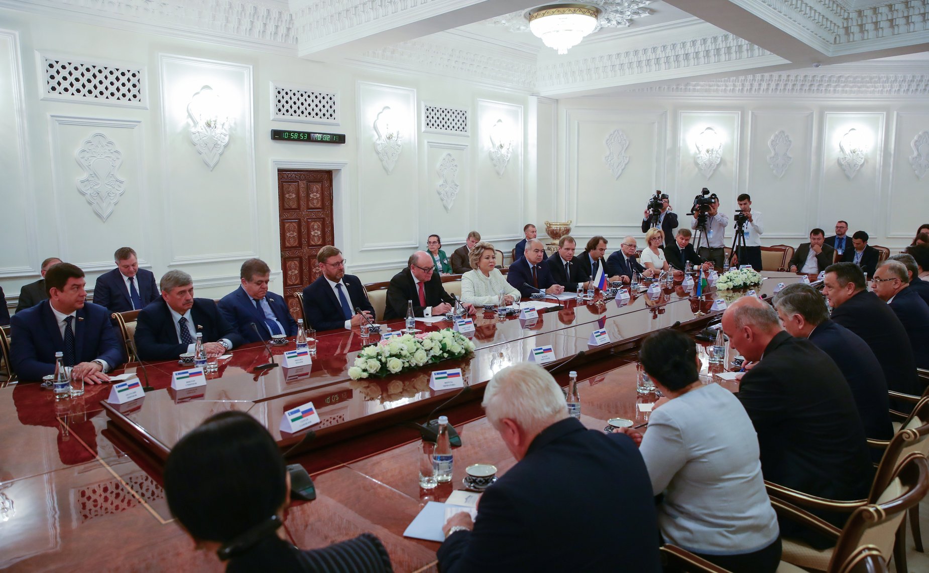 Встреча делегации СФ со Спикером Законодательной палаты Олий Мажлиса Узбекистана Н. Исмоиловым