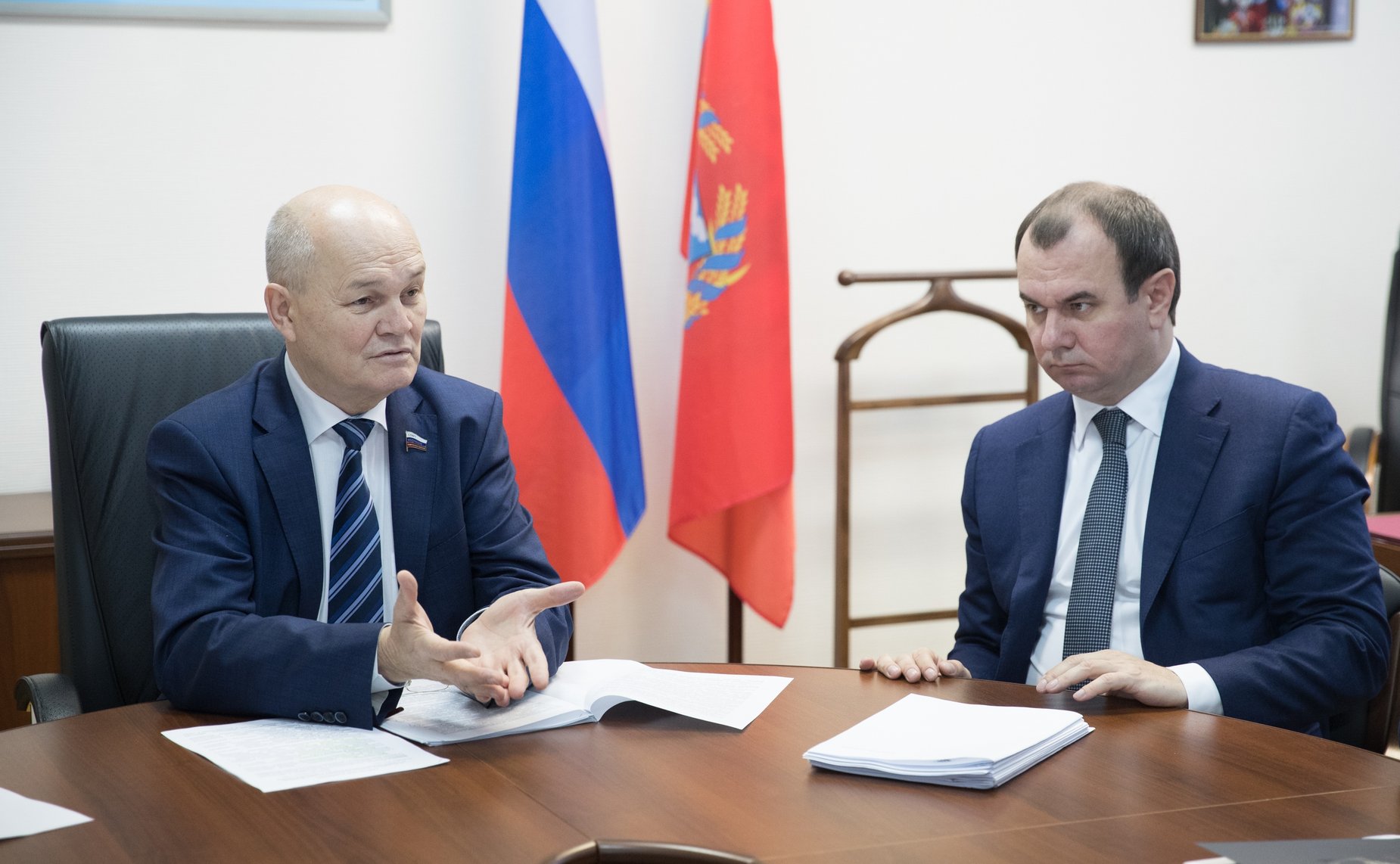 Встреча председателя Комитета СФ по аграрно-продовольственной политике и природопользованию М. Щетинина с представителями Чукотского автономного округа