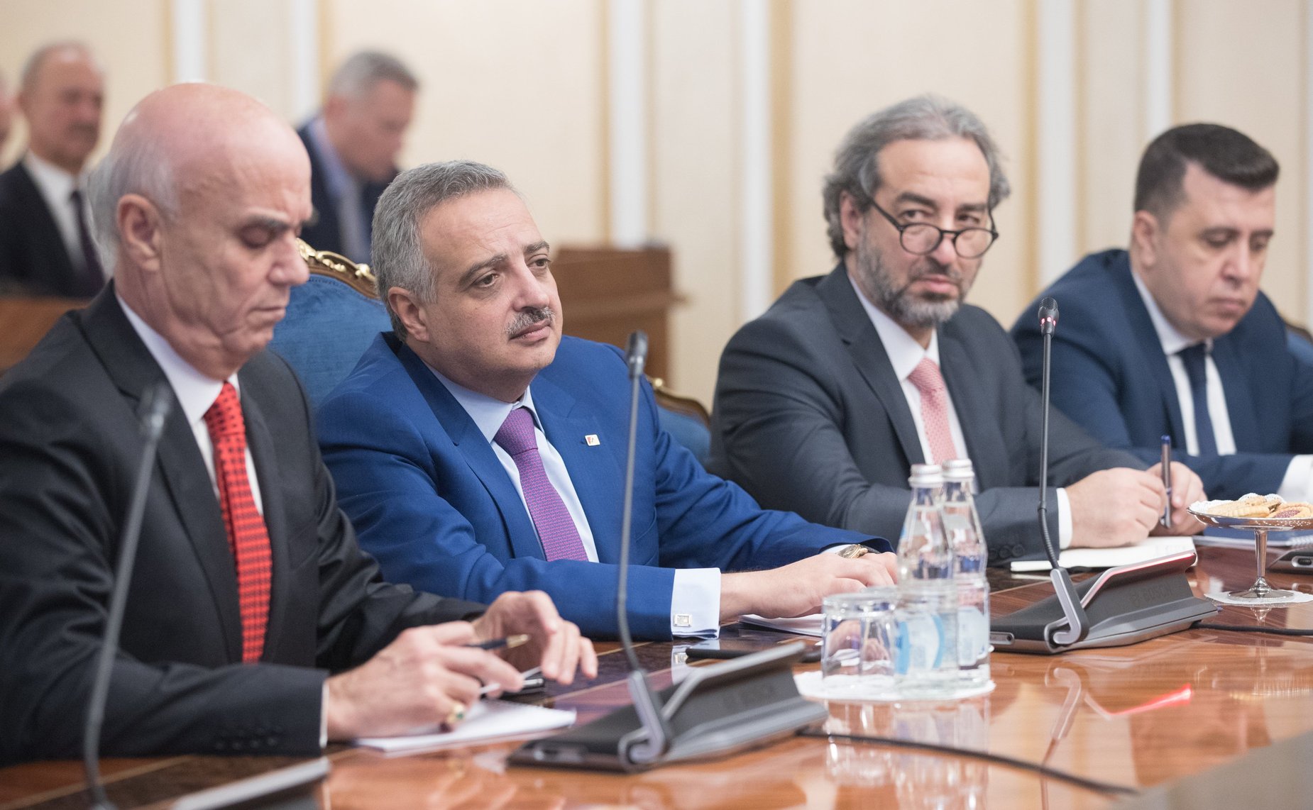 Встреча И. Умаханова с Министром по делам перемещенных лиц Ливанской Республики, Президентом Ливанской демократической партии Т. Арсланом