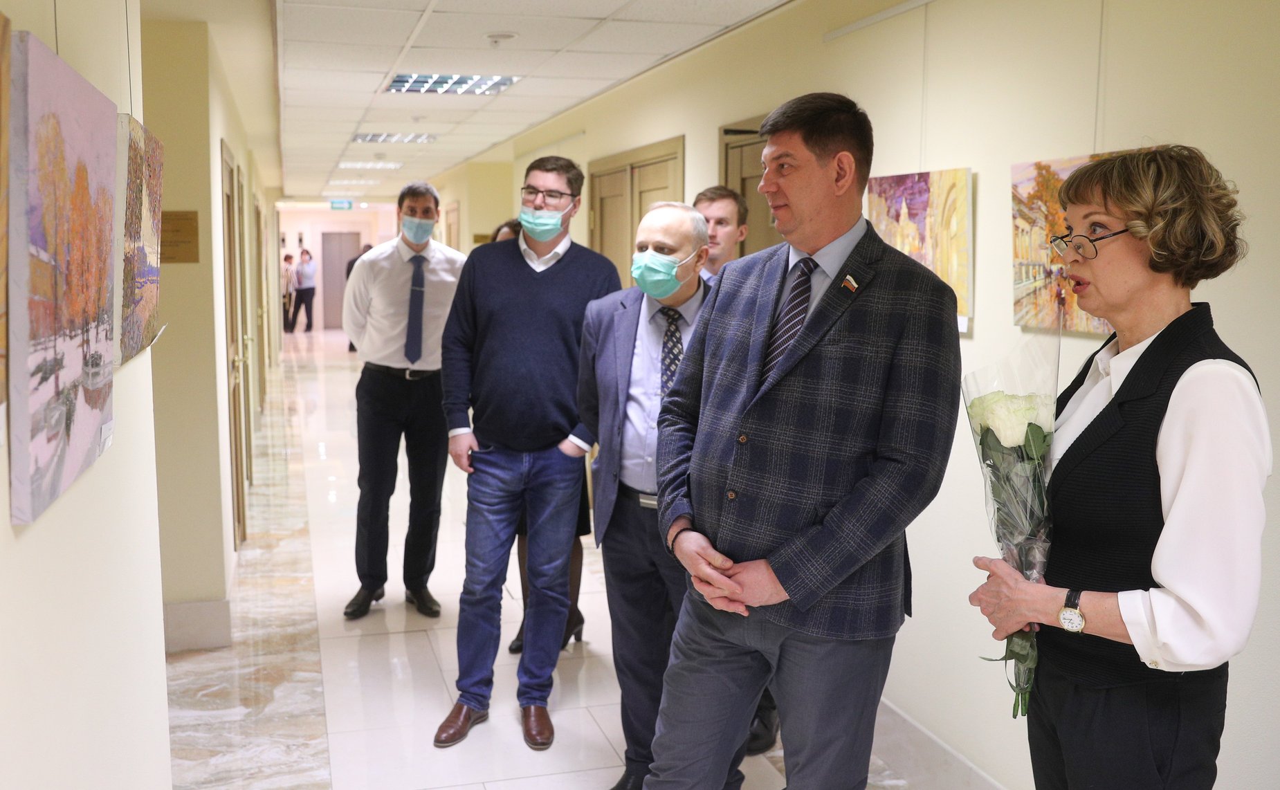 Открытие в Совете Федерации художественной выствки «Краски времени»