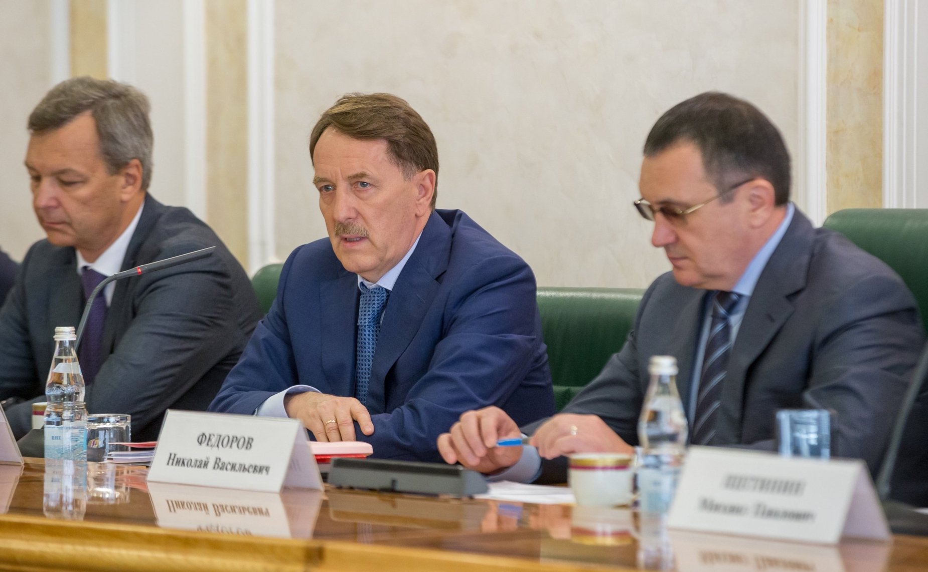 Встреча первого заместителя Председателя СФ Н. Федорова с заместителем Председателя Правительства РФ А. Гордеевым и Министром сельского хозяйства РФ Д. Патрушевым