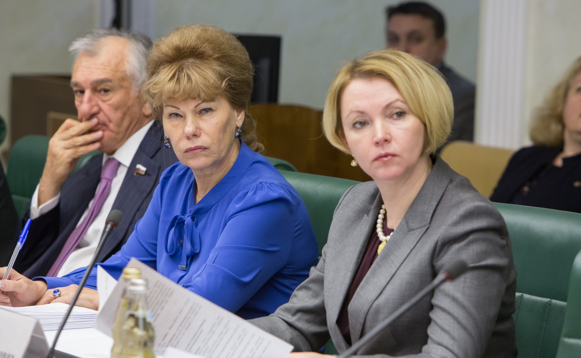 Т. Гигель и И. Гехт Заседание Комитета Совета Федерации по аграрно-продовольственной политике и природопользованию