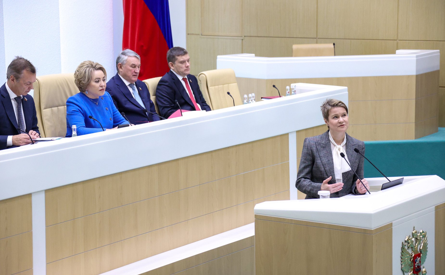 Выступление председателя Совета федеральной территории «Сириус» Елены Шмелевой