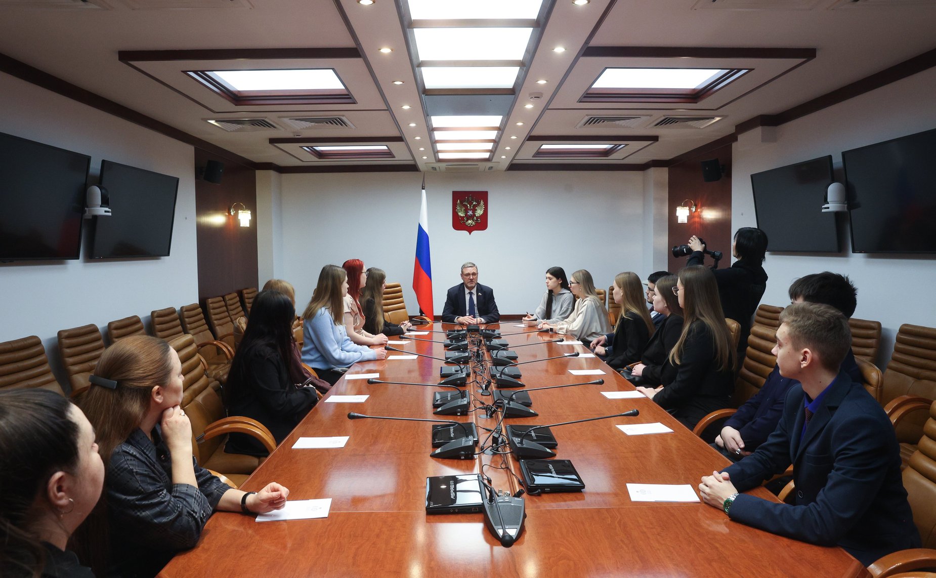 Заместитель Председателя Совета Федерации Константин Косачев провел встречу со студентами Поволжского государственного технологического университета