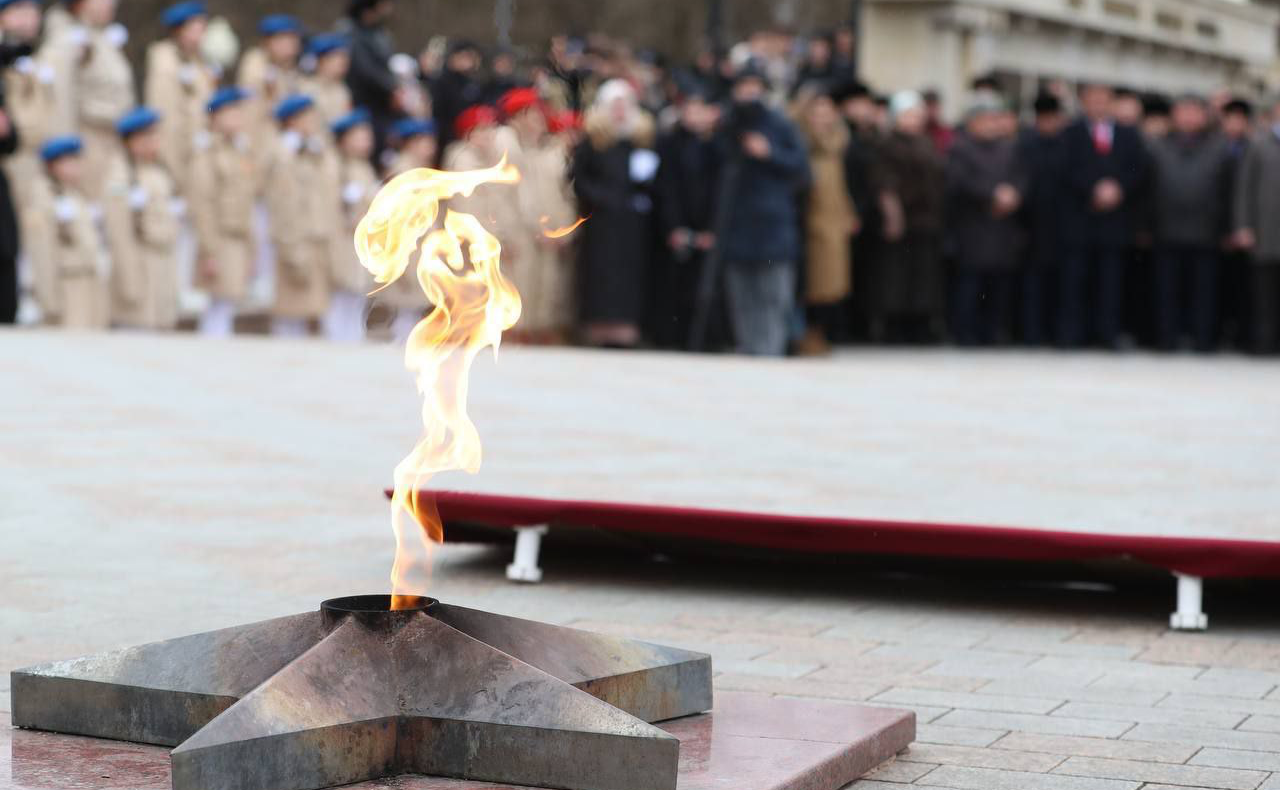 Мухарбек Барахоев в День защитника Отечества принял участие в памятном мероприятии в городе воинской славы Малгобеке