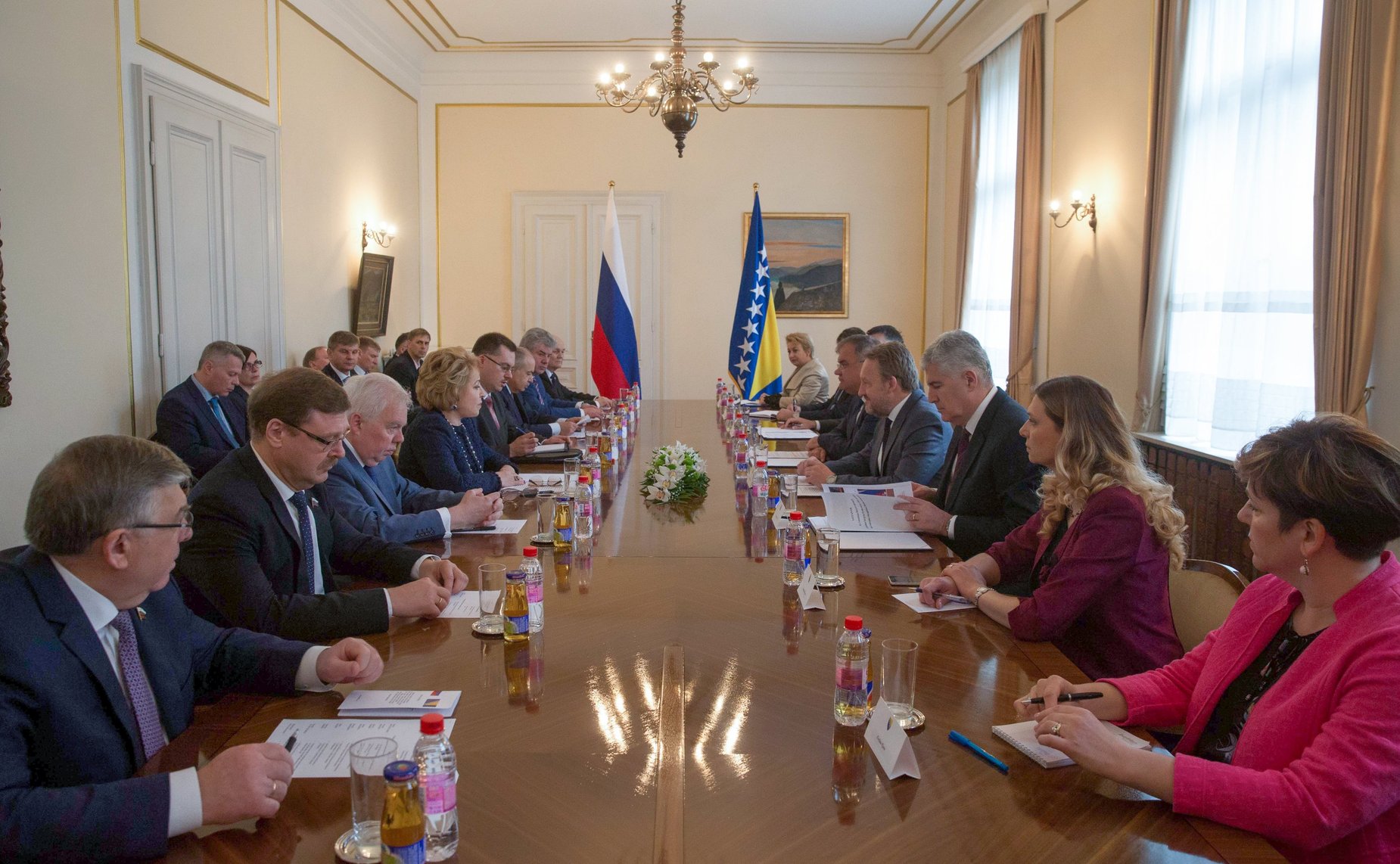 Встреча В. Матвиенко с членами Президиума Боснии и Герцеговины