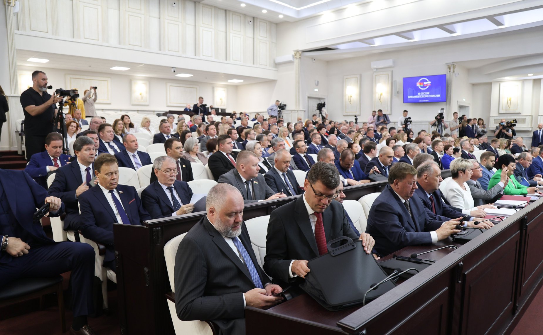 Делегация Совета Федерации во главе с заместителем Председателя СФ Юрием Воробьевым приняла участие в 68-й сессии Парламентского Собрания Союза Беларуси и России