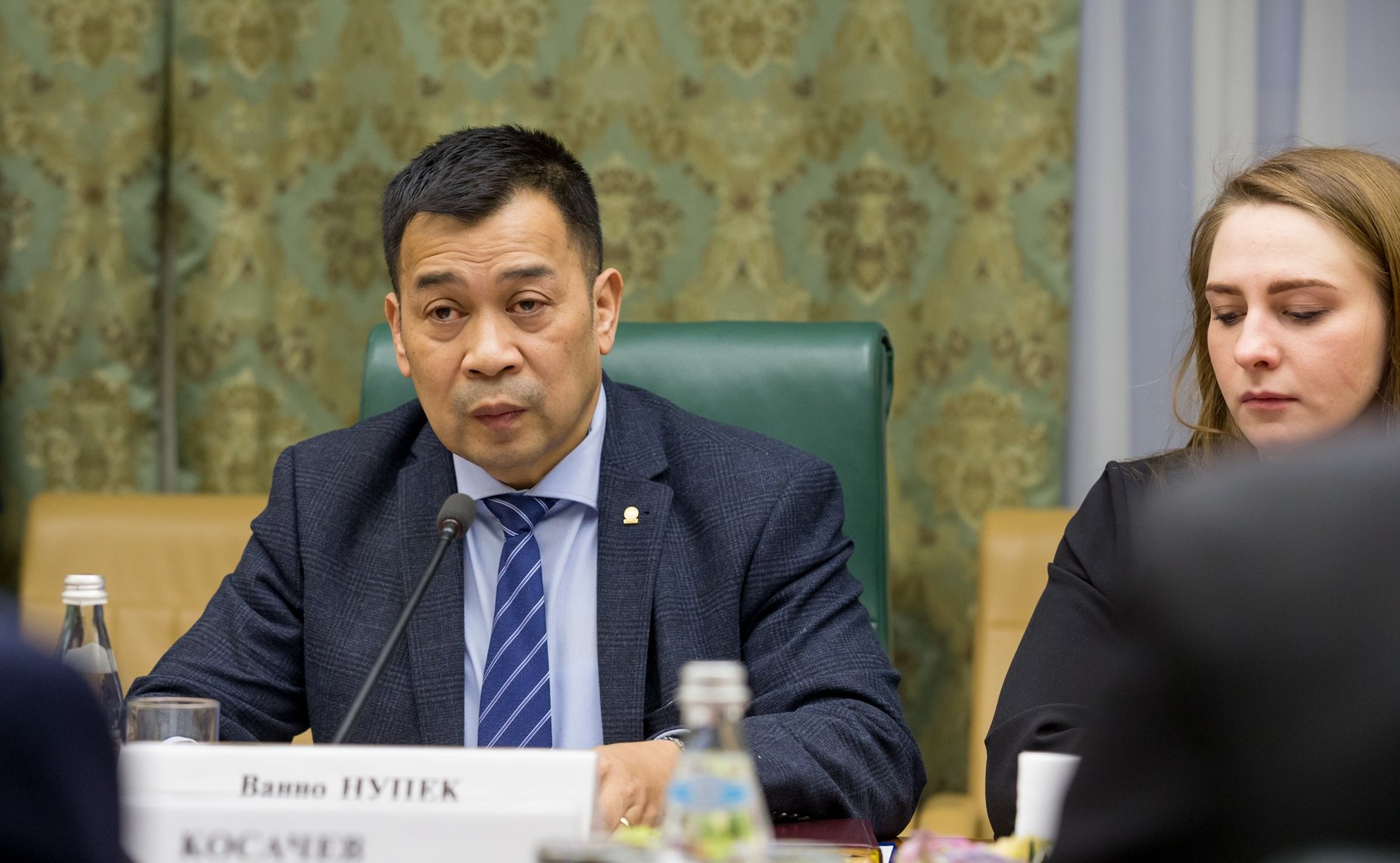 Встреча Константина Косачева с главой представительства Управления Верховного Комиссара по делам беженцев ООН в РФ Ванно Нупеком