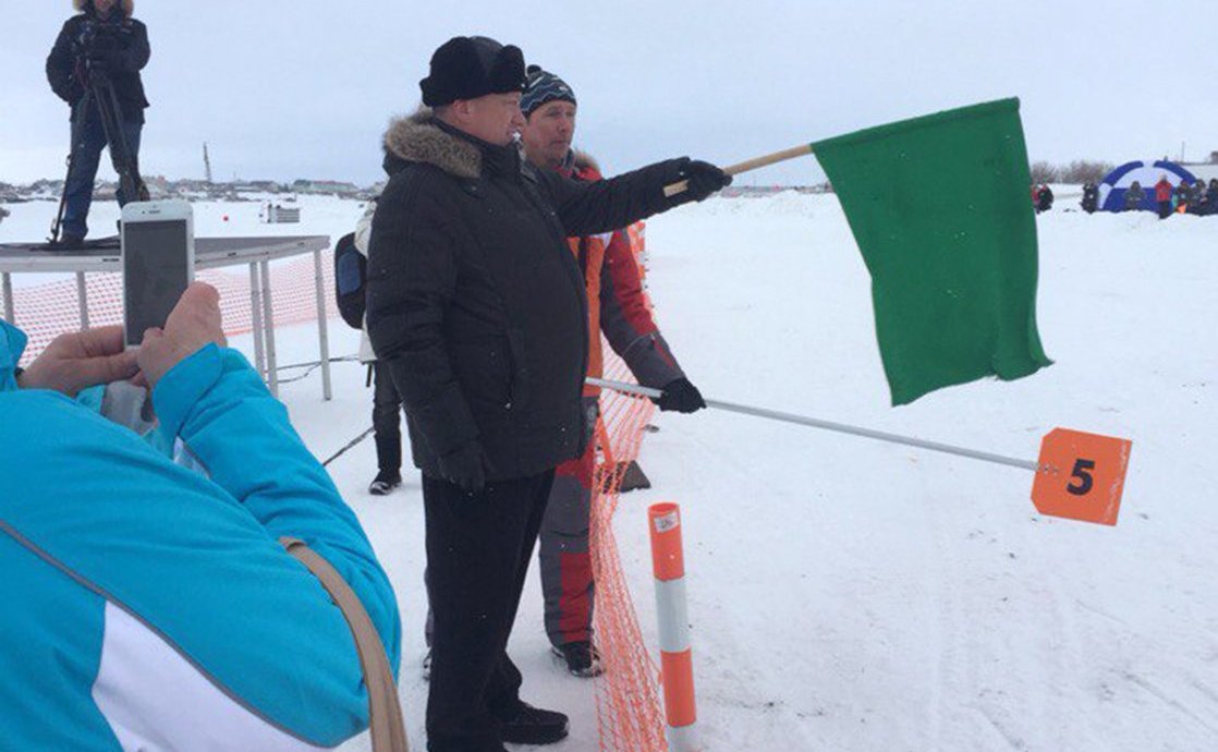 В. Тюльпанов дал старт кроссу снегоходов на Кубок Чилингарова