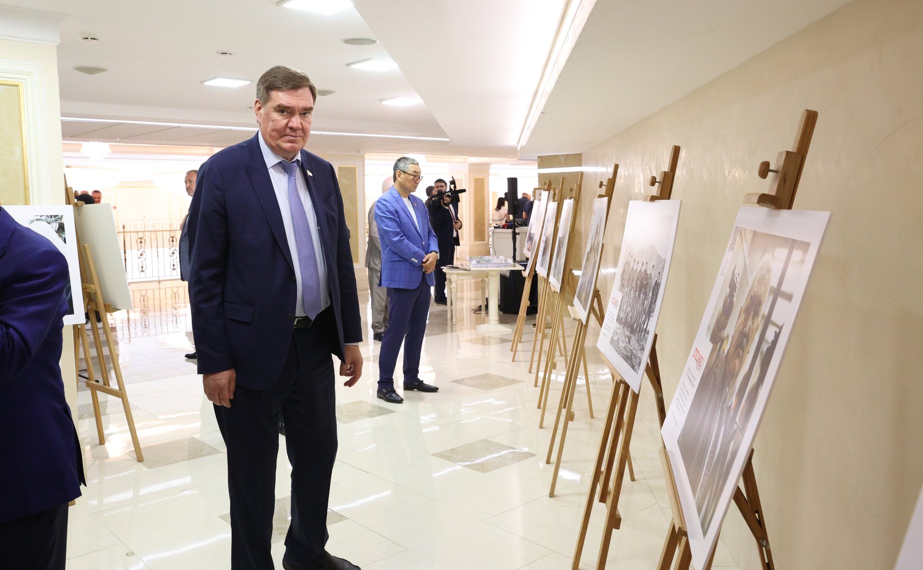 Торжественная церемония открытия в Совете Федерации фотовыставки, посвященной 50-летию со дня образования Группы «Альфа»