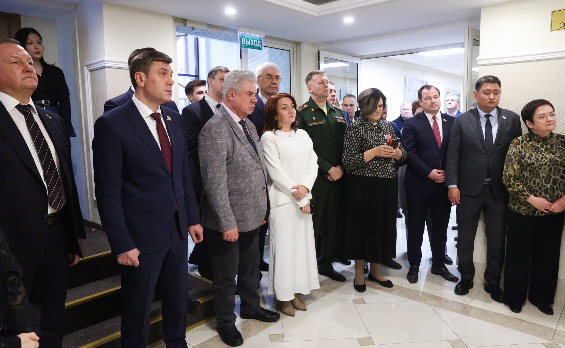 Открытие в Совете Федерации выставки портретов героев «Они сражались за Родину»