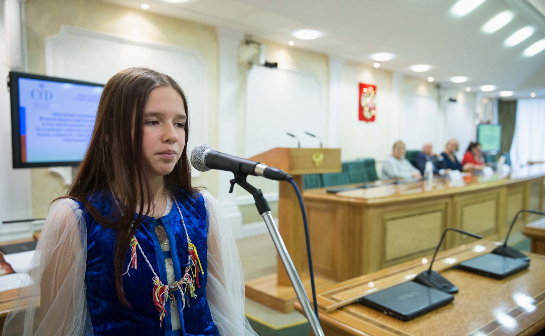 Встреча В. Маркова с участниками Всероссийского мастер-класса учителей родного, в том числе русского языка