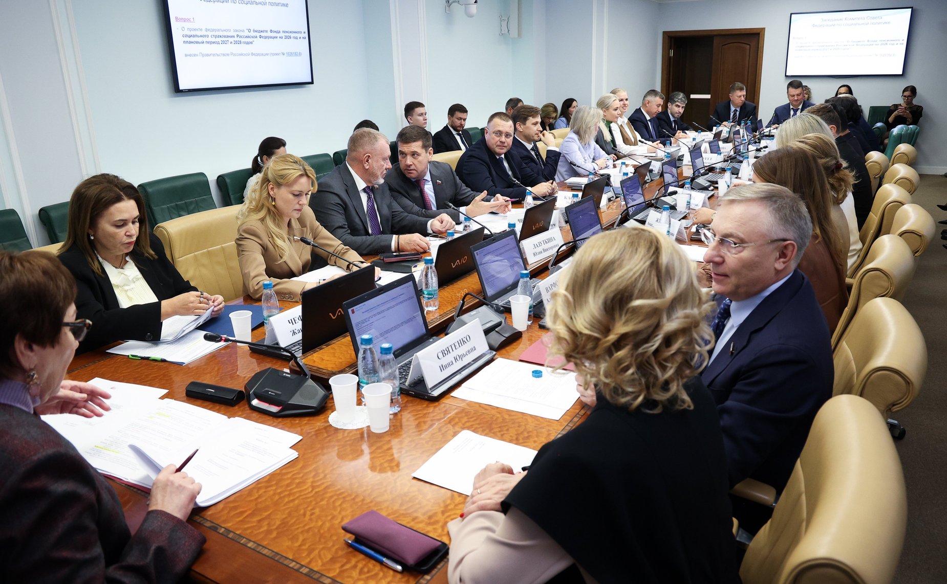 Заседание Комитета Совета Федерации по социальной политике