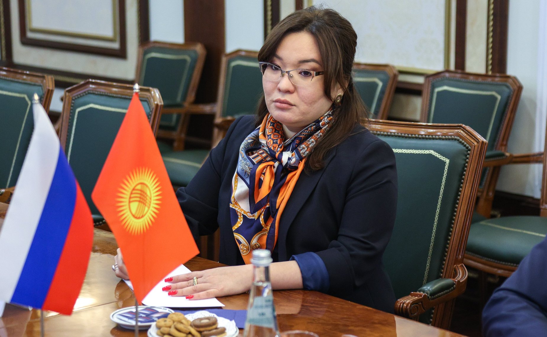 Встреча председателя Комитета Совета Федерации по международным делам Григория Карасина с Чрезвычайным и Полномочным Послом Киргизской Республики в РФ