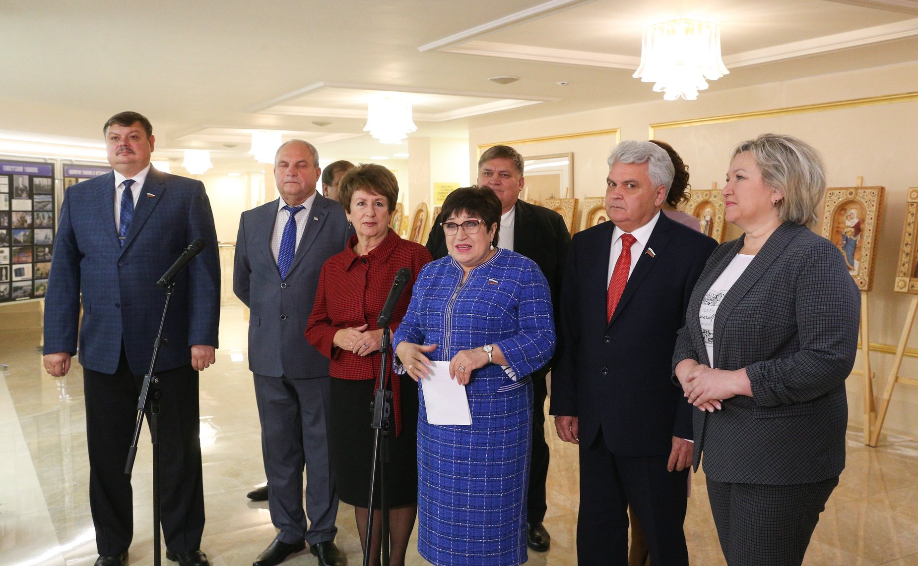 В Совете Федерации открылась выставка «Адмирал Ушаков и небесные покровители Армии и Флота России»