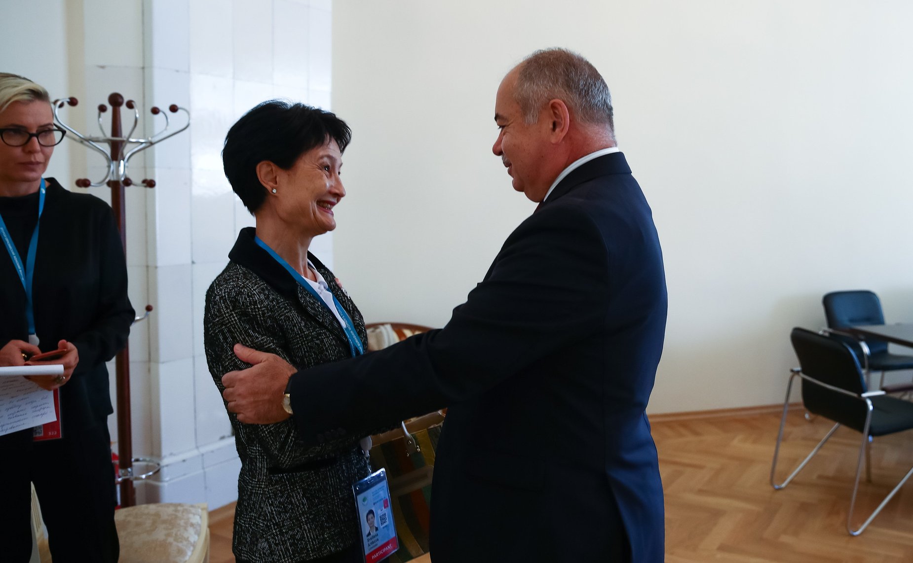 Встреча заместителя Председателя СФ И.Умаханова с заместителем Председателя Сената Оли Мажилиса Республики Узбекистан С.Артыковой