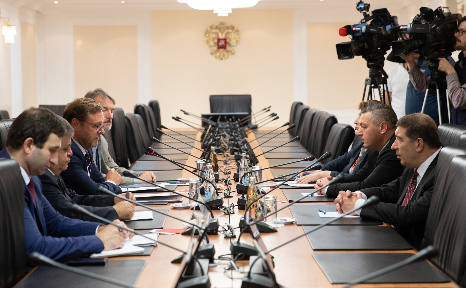 Встреча Константина Косачева с руководителем фракции «Альянс патриотов Грузии» Парламента Грузии Г. Ломия