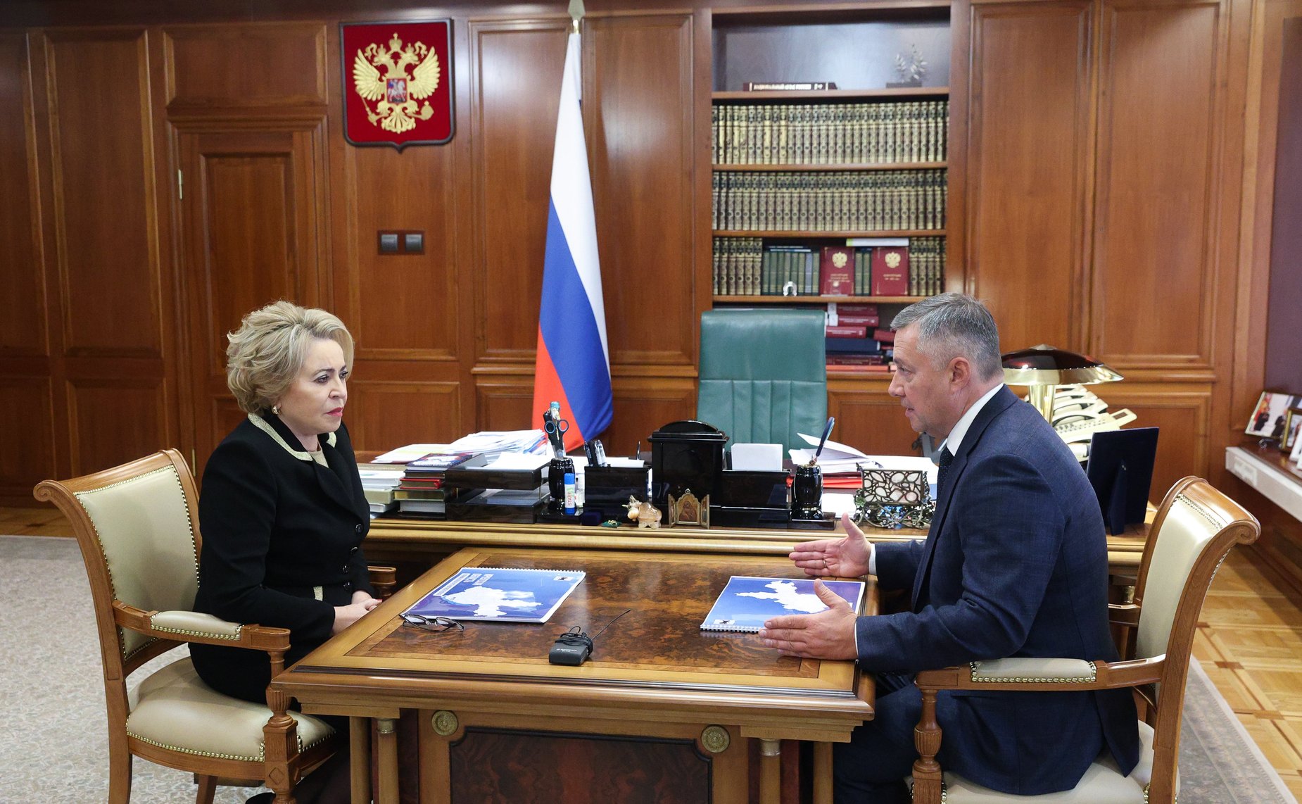 Валентина Матвиенко провела встречу с губернатором Иркутской области Игорем Кобзевым