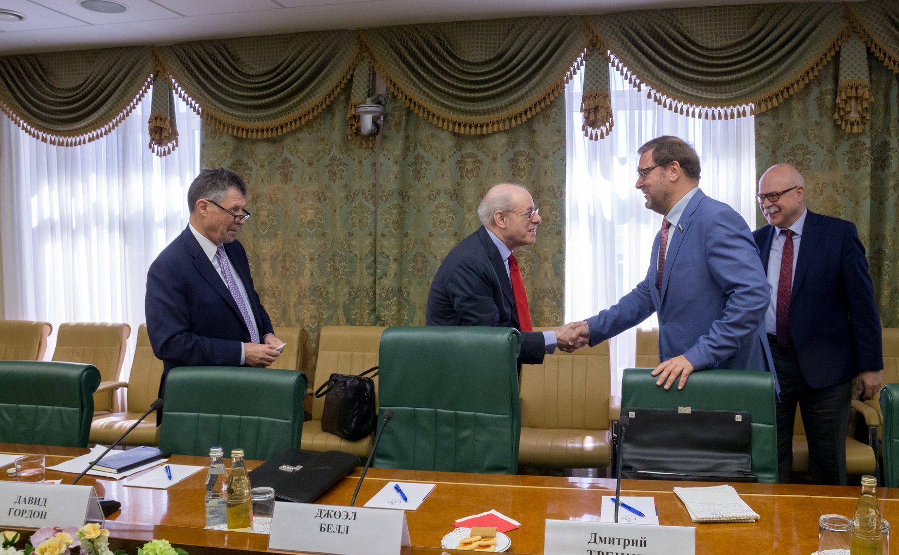 Встреча К. Косачева с представителями Фонда Карнеги, участниками проекта «Взаимодействие России, Китая, США и меняющийся мировой порядок»