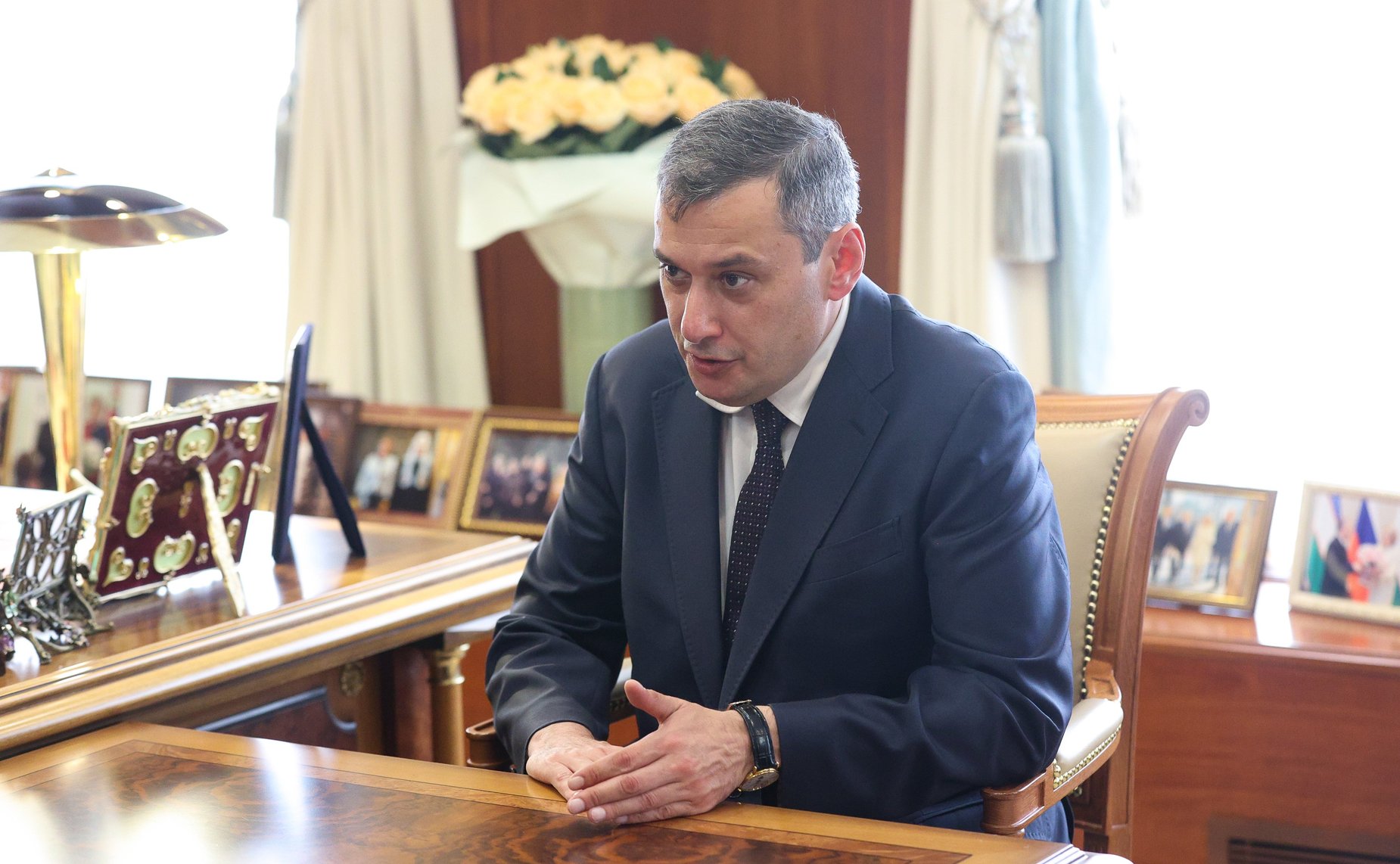 Валентина Матвиенко встретилась с врио губернатора Курской области Александром Хинштейном