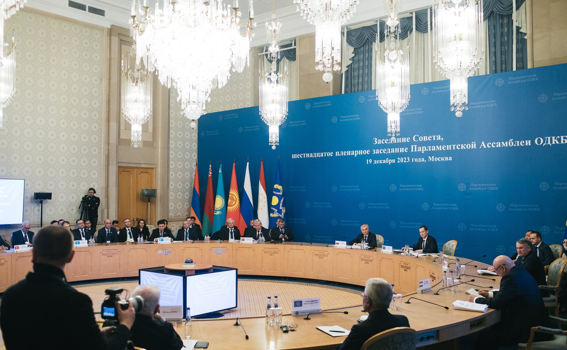 Участие делегации СФ во главе с заместителем Председателя СФ Юрием Воробьевым в заседании Совета и 16-м пленарном заседании ПА ОДКБ