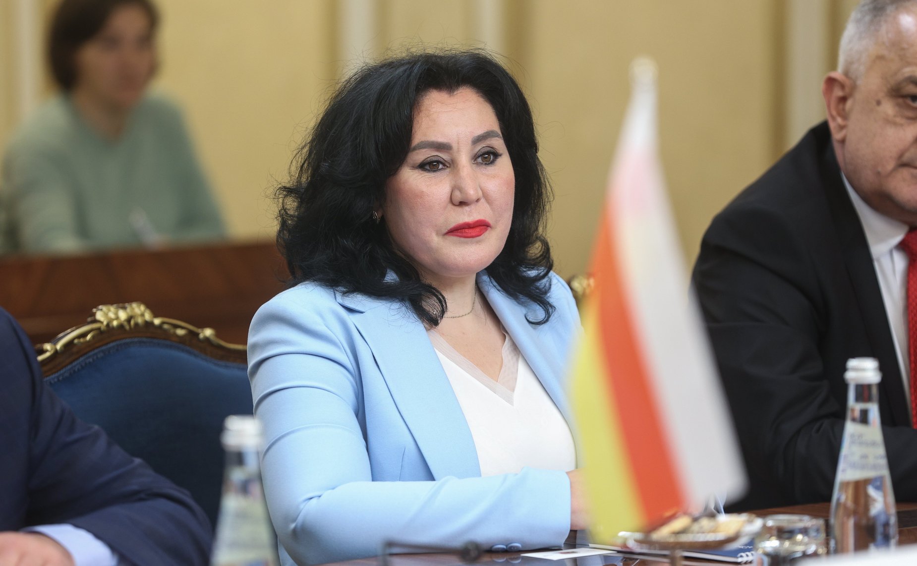 Встреча Председателя СФ Валентины Матвиенко с Председателем Парламента Республики Южная Осетия Аланом Алборовым