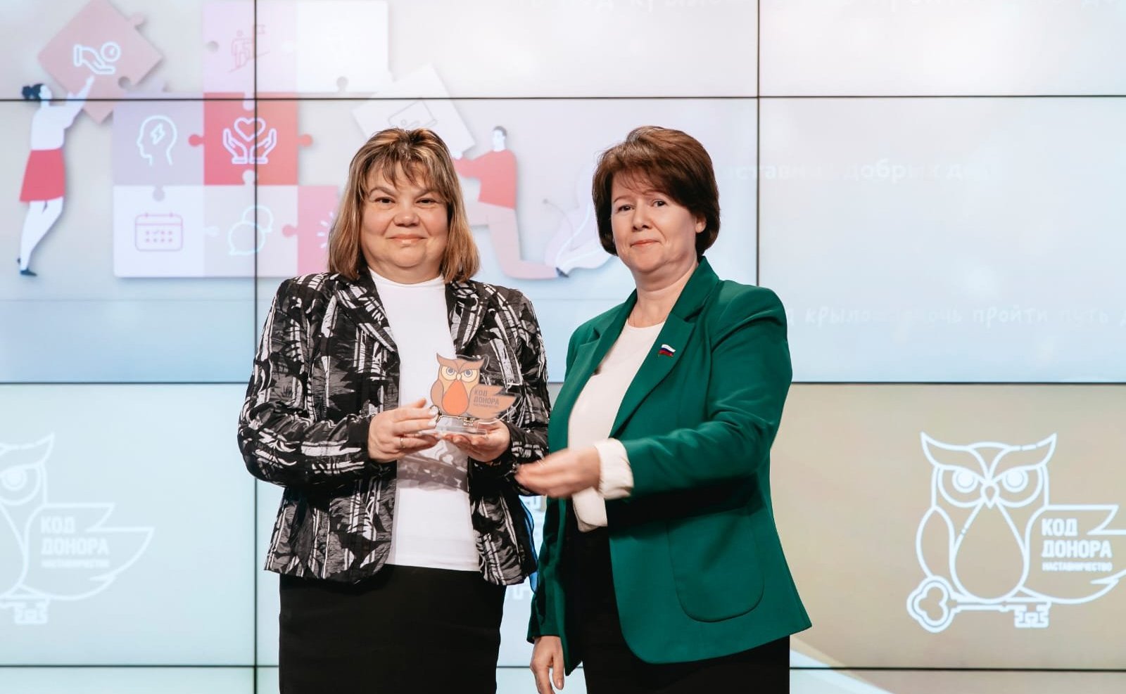 Анастасия Жукова приняла участие в церемонии награждения победителей и лауреатов Всероссийской акции «Код донора. Наставничество»