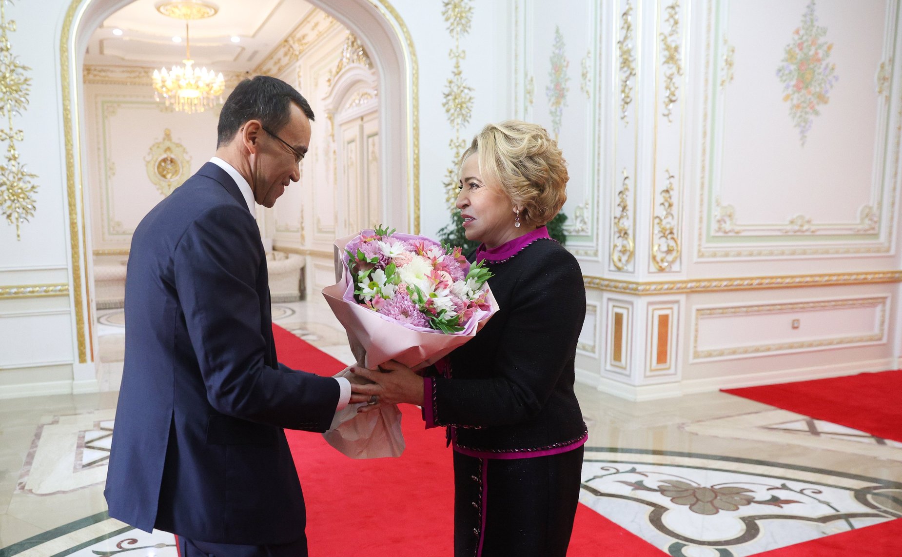 Встреча Председателя Совета Федерации Валентины Матвиенко с Председателем Сената Парламента Республики Казахстан Мауленом Ашимбаевым