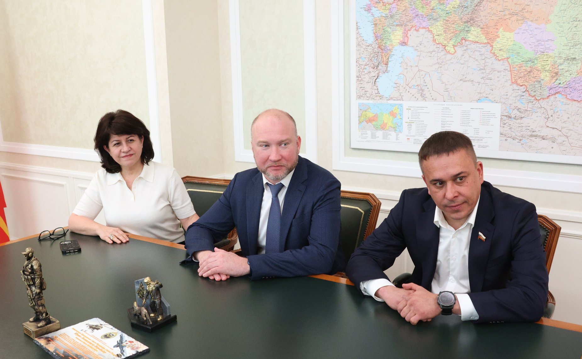 Встреча Юрия Воробьева с ветераном СВО